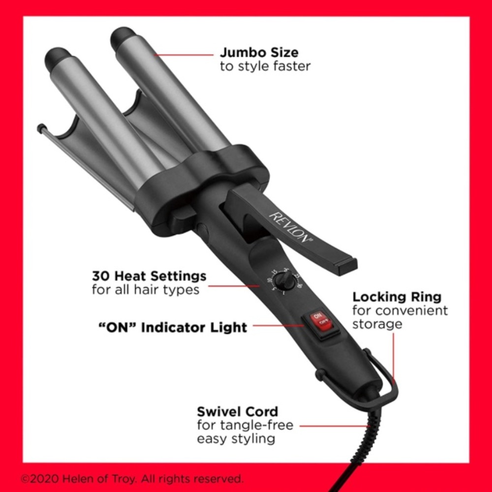 REVLON 3 Barrel JUMBO Hair Waver